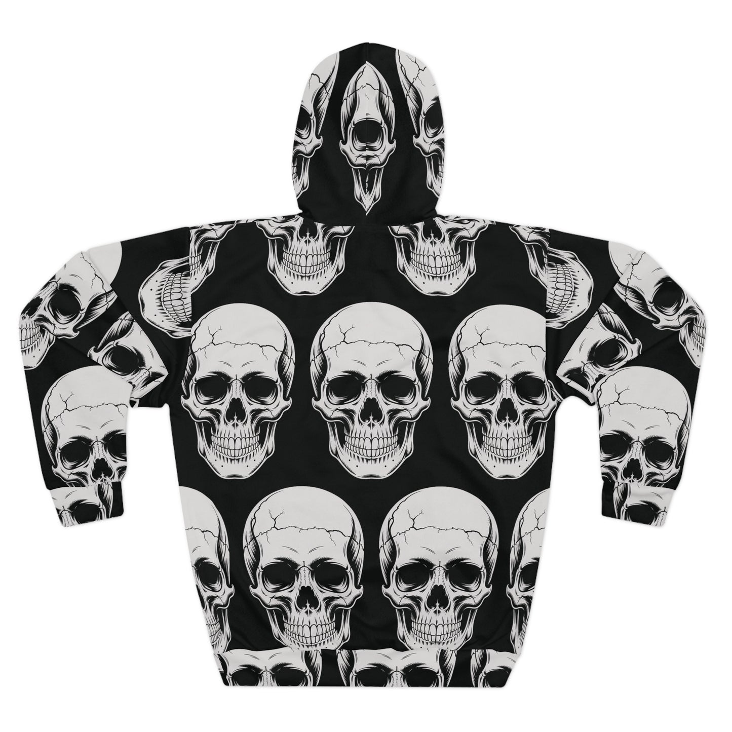 Skull Head - Unisex Pullover All-Over Print Hoodie, Cozy Sweatshirt, Perfect Gift for Friends