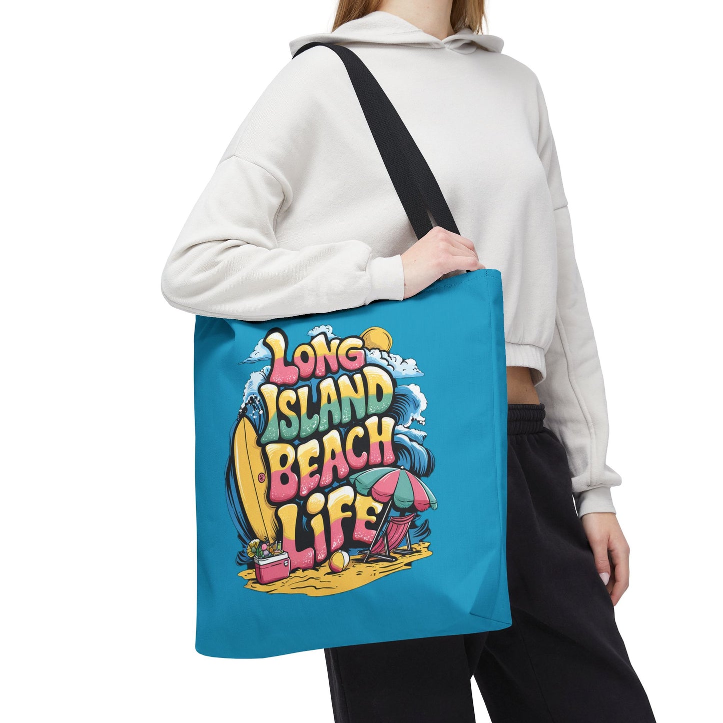 What's Up Long Island? Beach Life Tote Bag - Fun and Functional Beach Accessory - Birthday, holiday gift or just for yourself