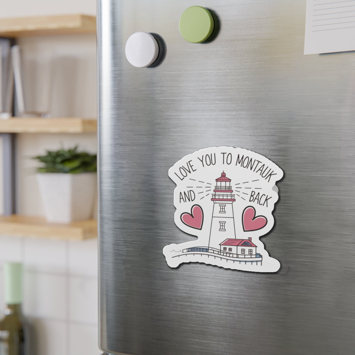 Coastal Love Die-Cut Magnet - Perfect for Home Decor, Gifts, Souvenirs, Beach Lovers, Nautical Themed