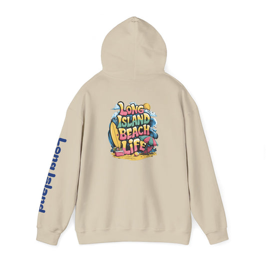 What's Up Long Island? Beach Life Unisex Hoodie – Relaxed Summer Vibes & Coastal Love