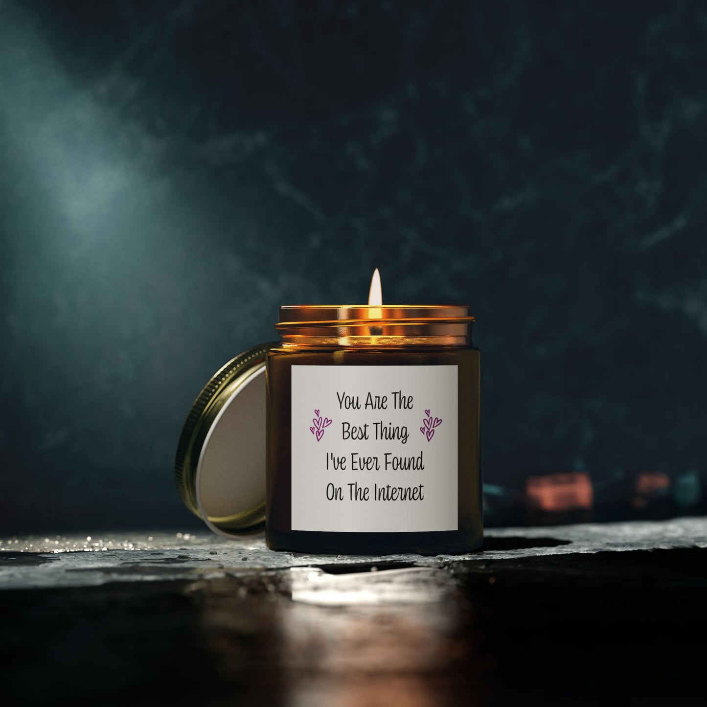 "You Are The Best Thing I've Ever Found On The Internet" - Scented Candle - Valentine's Day, Anniversaries, boyfriend, girlfriend gift