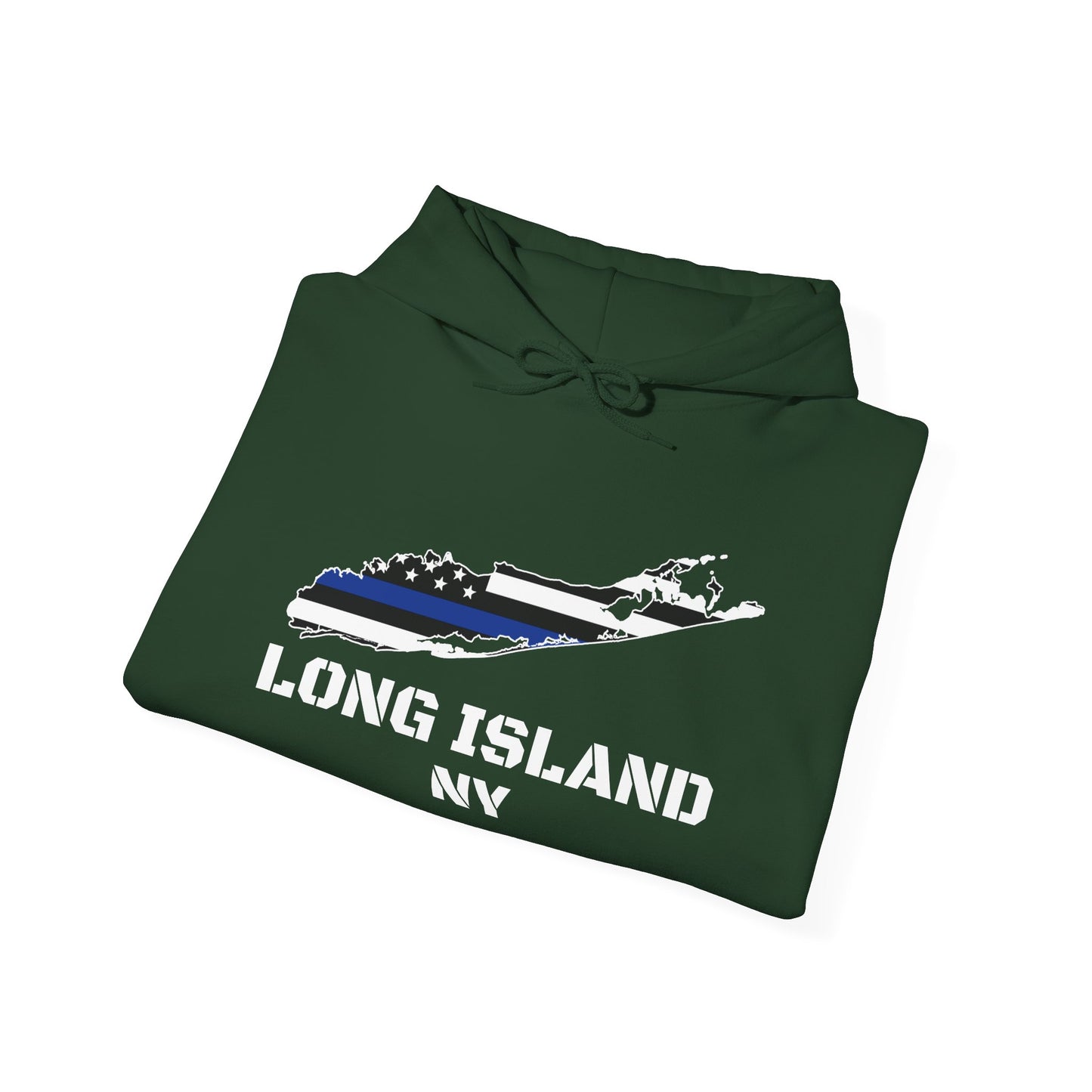What's Up Long Island? NY Back the Blue Unisex Heavy Blend™ Hooded Sweatshirt