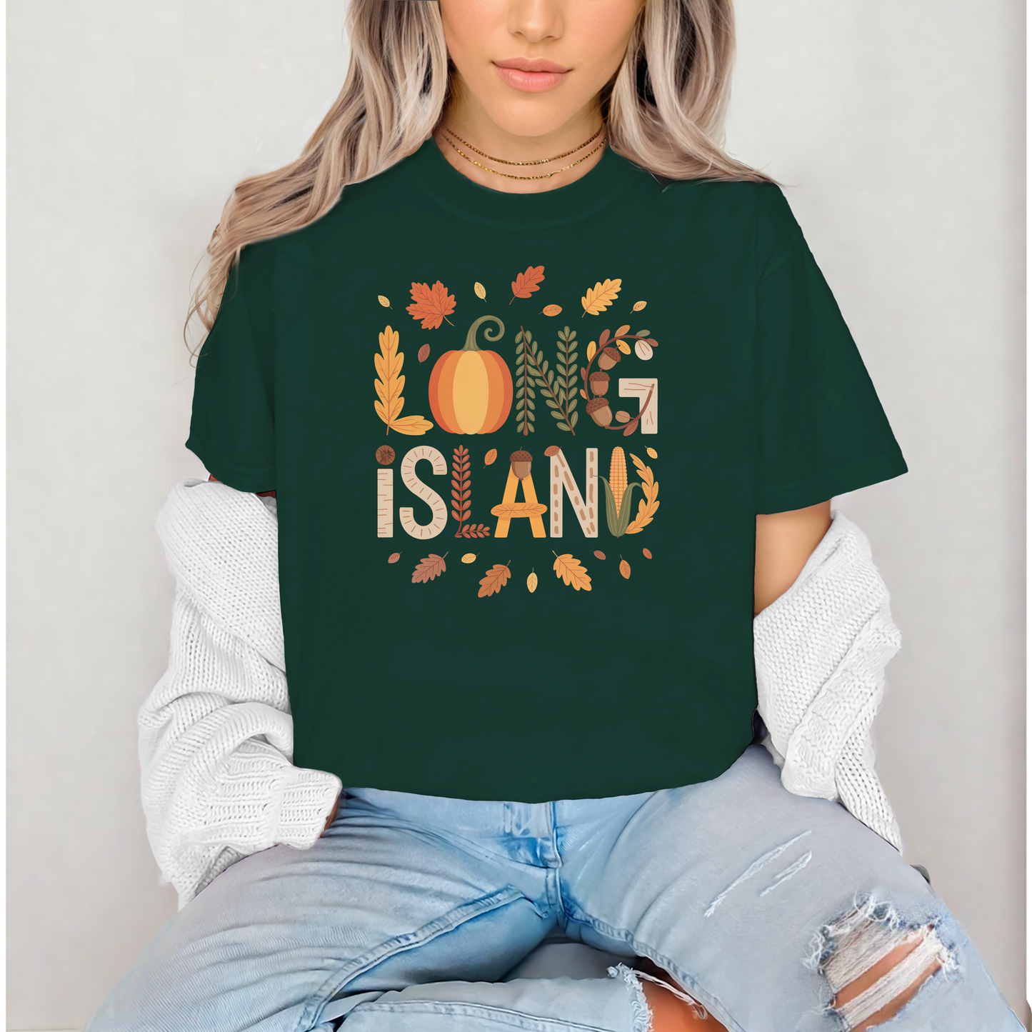 What's Up Long Island? Autumn Tee - Soft Unisex Fit - Fall Themed - Autumn Fashion