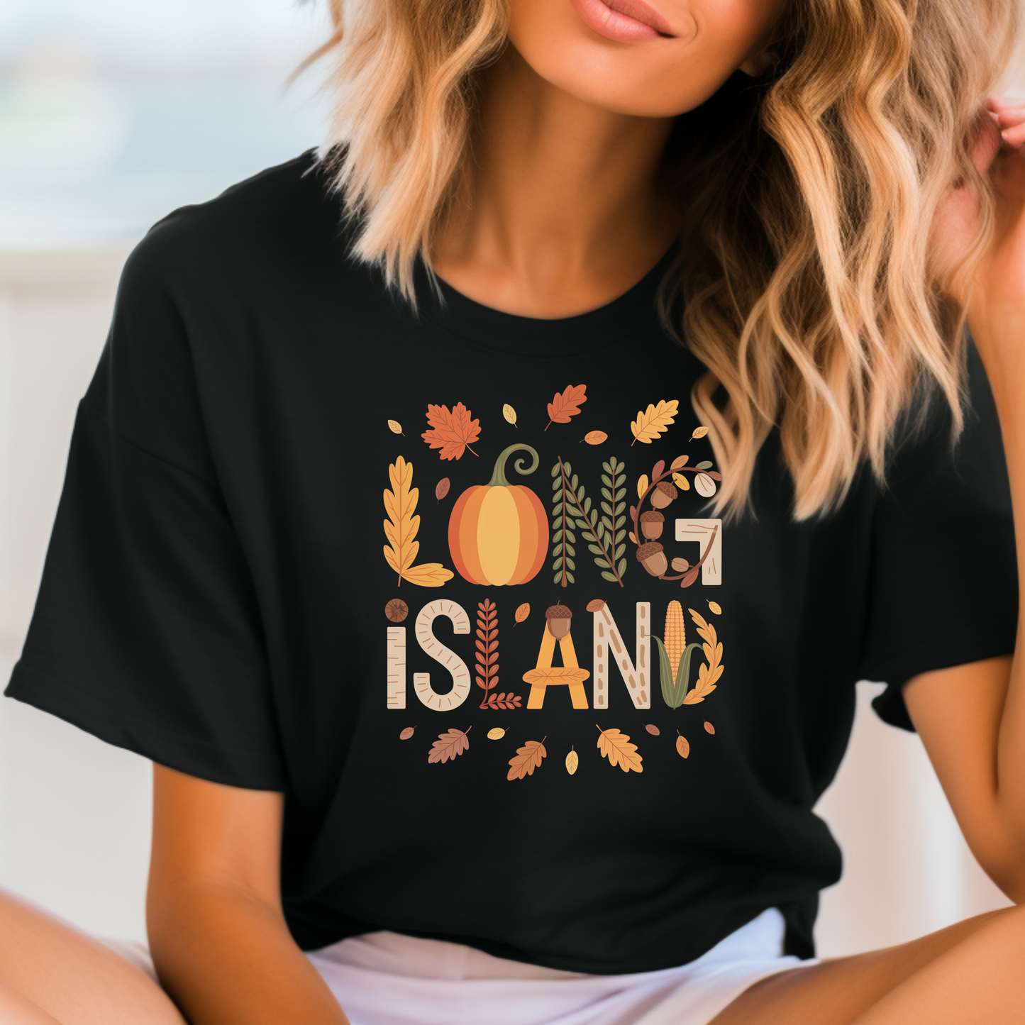 What's Up Long Island? Autumn Tee - Soft Unisex Fit - Fall Themed - Autumn Fashion