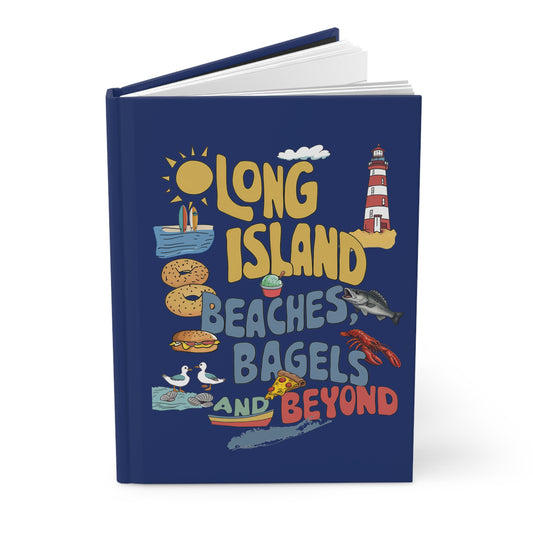 PERSONALIZED - Long Island Hardcover Journal — "Long Island: Beaches, Bagels and Beyond" Travel Notebook