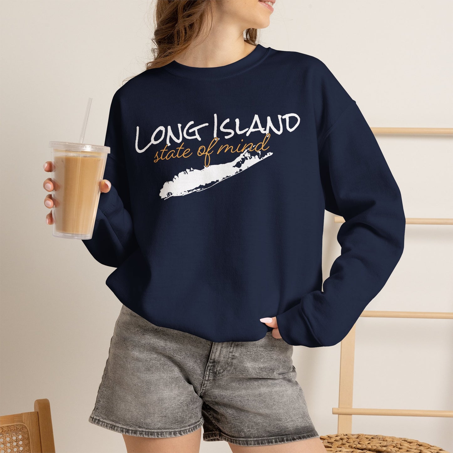 Long Island State of Mind Unisex Sweatshirt — Cozy Crewneck for Locals & Tourists