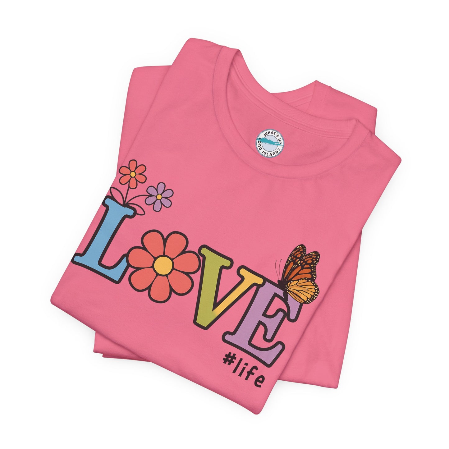 Colorful Love Life Unisex Jersey Tee