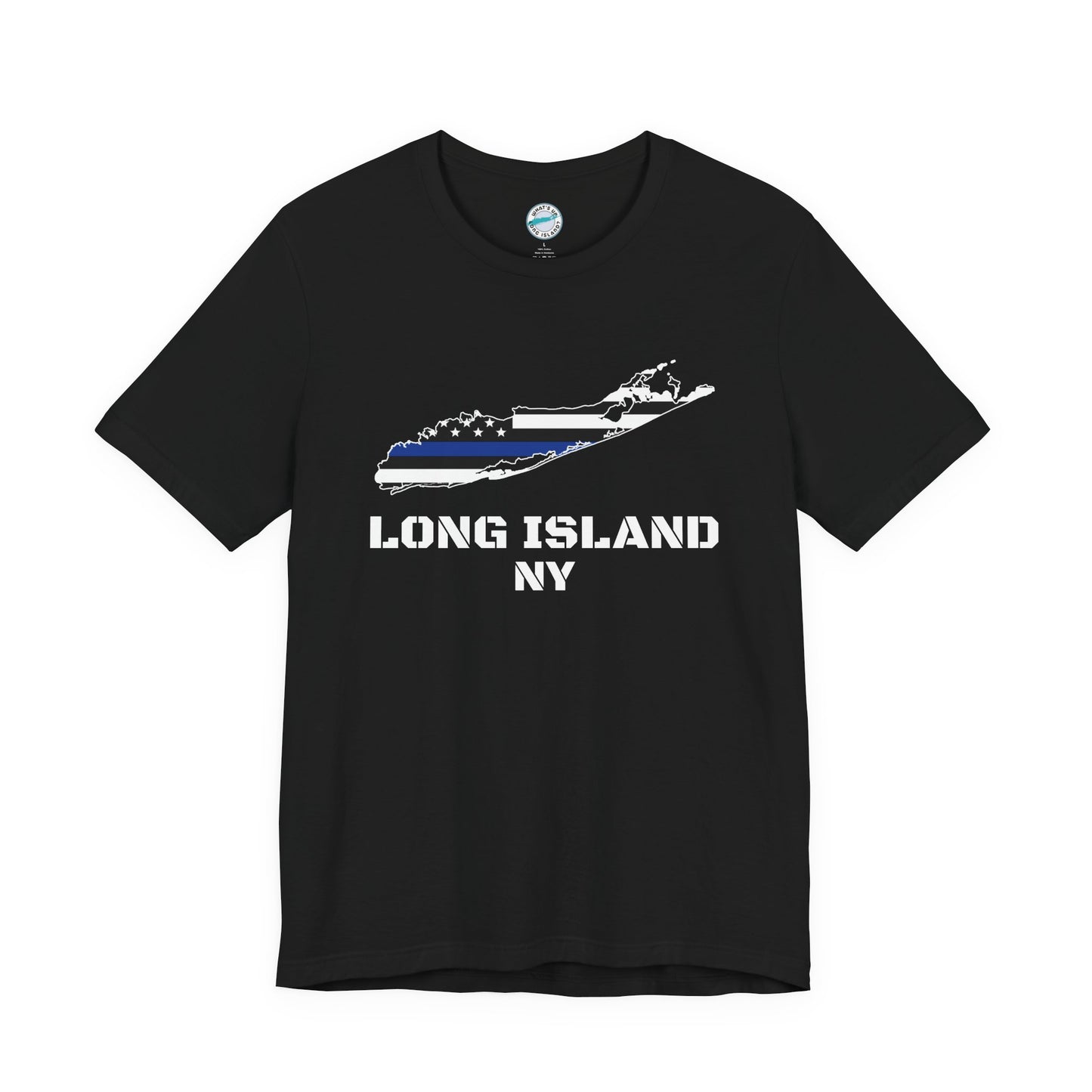 Blue Line Tee: Support Our Long Island Heroes, Unisex Short Sleeve T-Shirt, Law Enforcement Apparel, Police Support Shirt, Patriotic Gift, Casual Wear