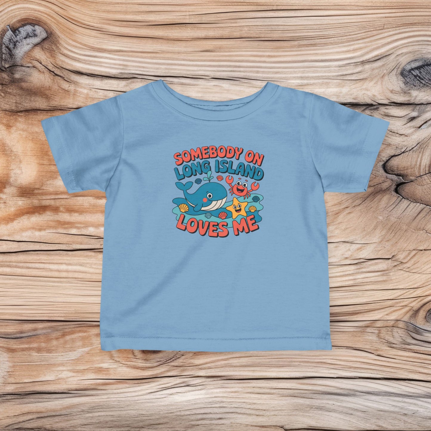 What's Up Long Island? Somebody on Long Island Loves Me - Baby Tee, Cute Infant Shirt, New Parent Gift, Baby Shower Gift