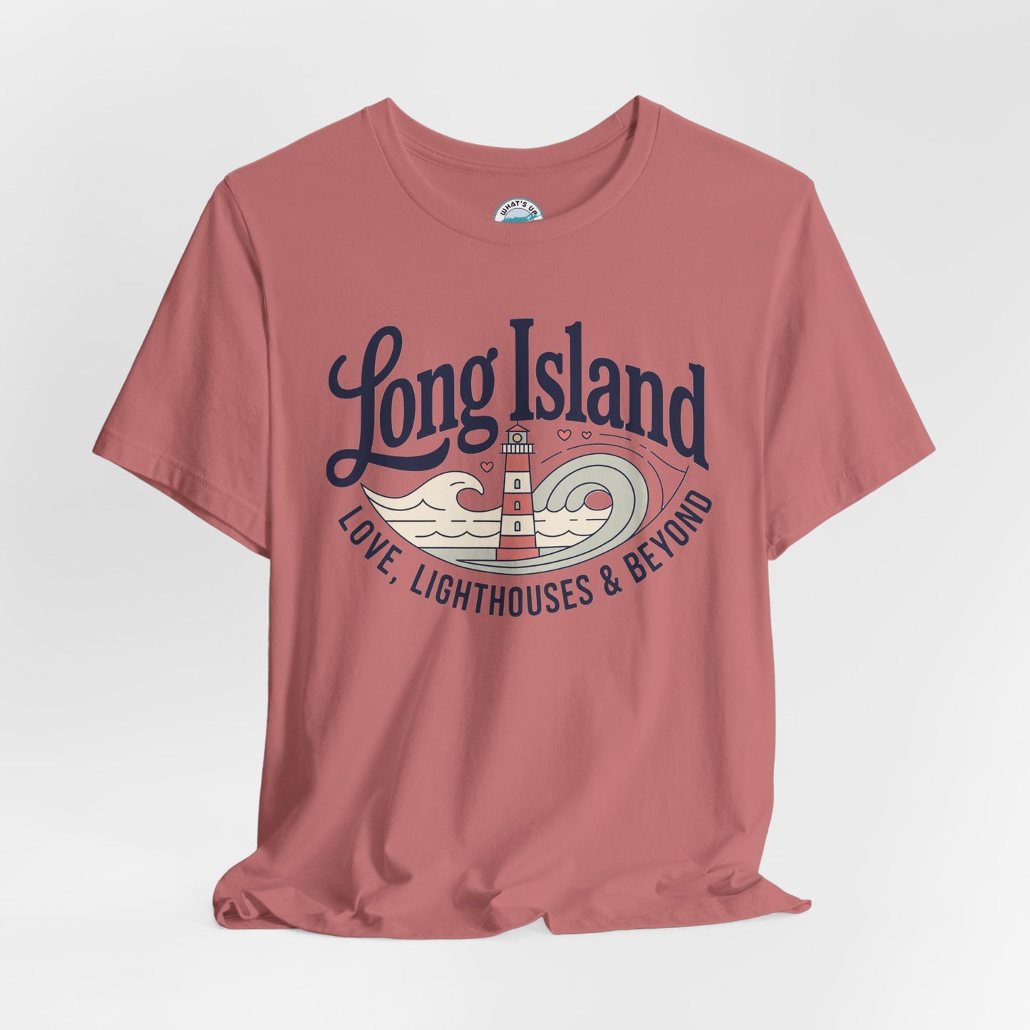 Long Island Lighthouse Unisex Tee — "Long Island: Love, Lighthouses & Beyond"
