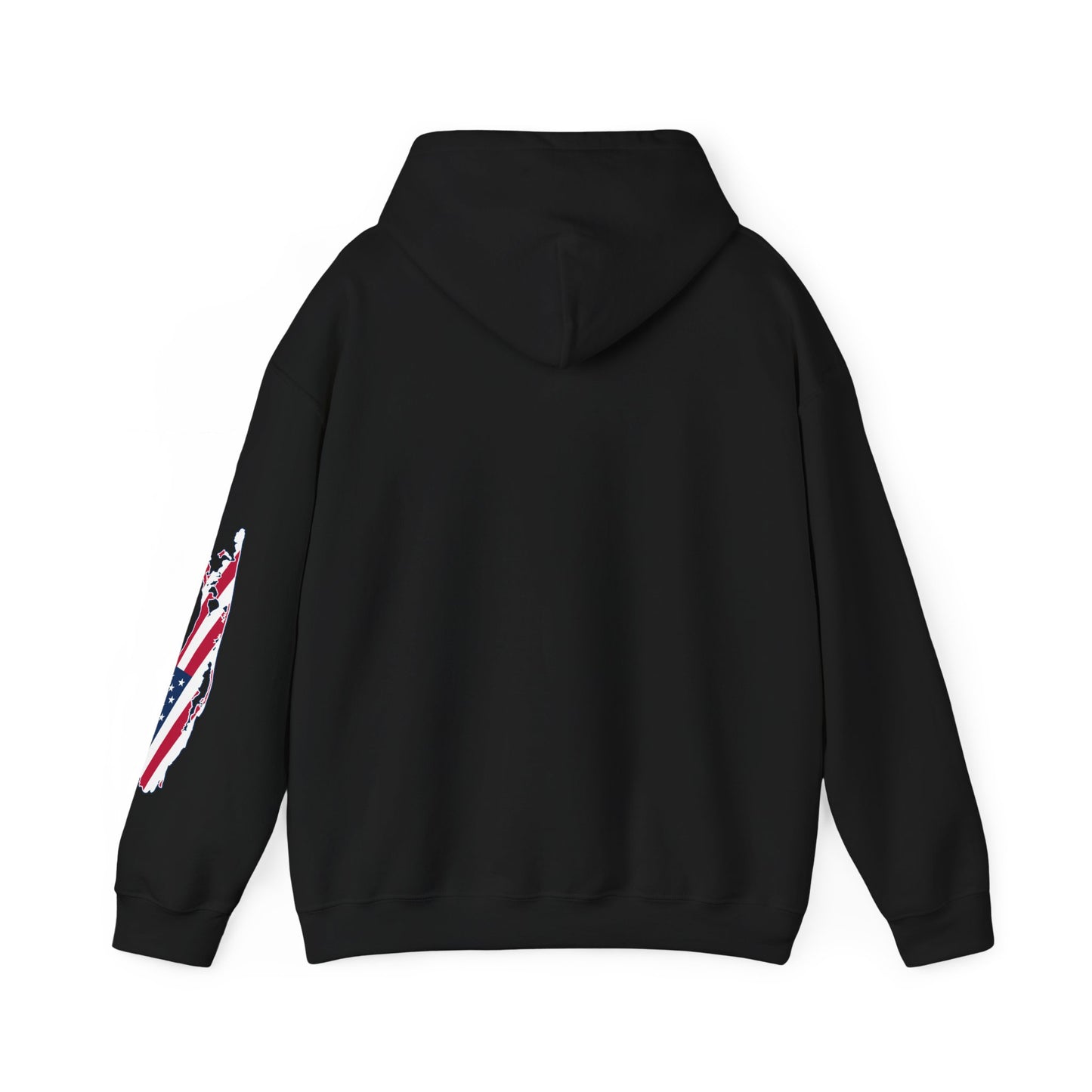 Patriotic Unisex Hooded Sweatshirt | Cozy USA What's Up Long Island? Flag Hoodie | Perfect for Independence Day