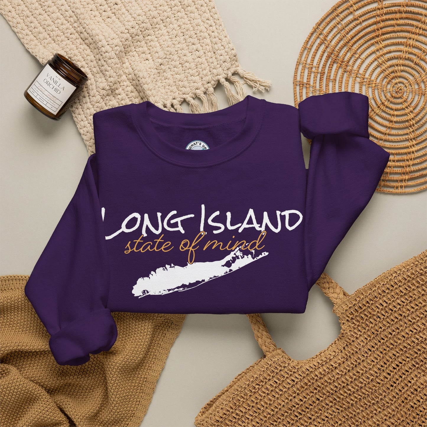 Long Island State of Mind Unisex Sweatshirt — Cozy Crewneck for Locals & Tourists