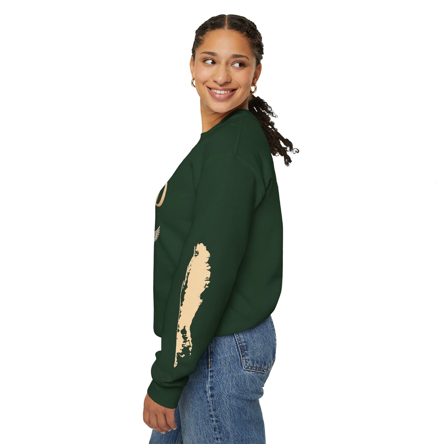 What's Up Long Island? Nativity, Angels & Silent Nights Unisex Crewneck Sweatshirt | Cozy Holiday Apparel, Gift for Christmas