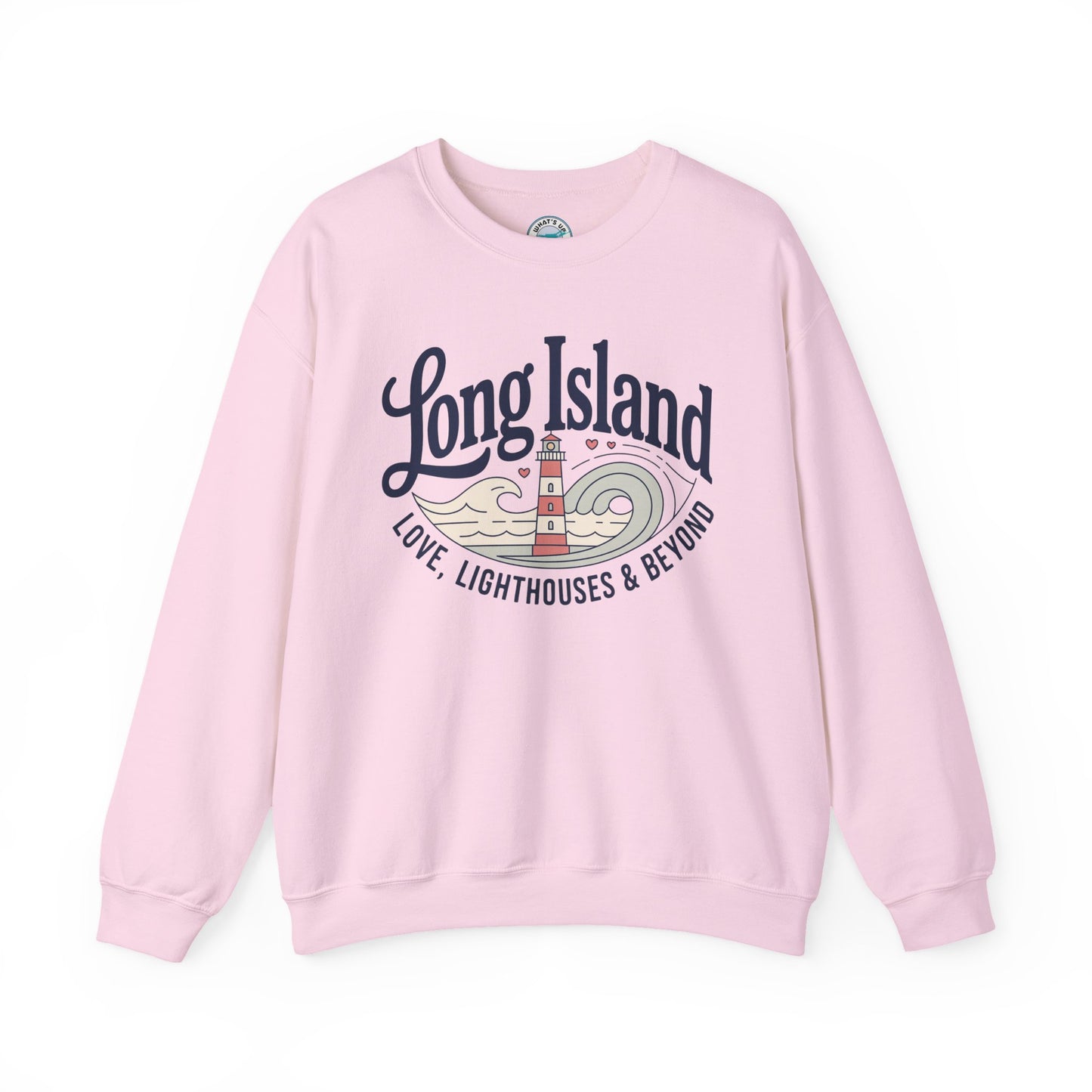 What's Up Long Island? Lighthouse Crewneck Sweatshirt — Love, Lighthouses & Beyond