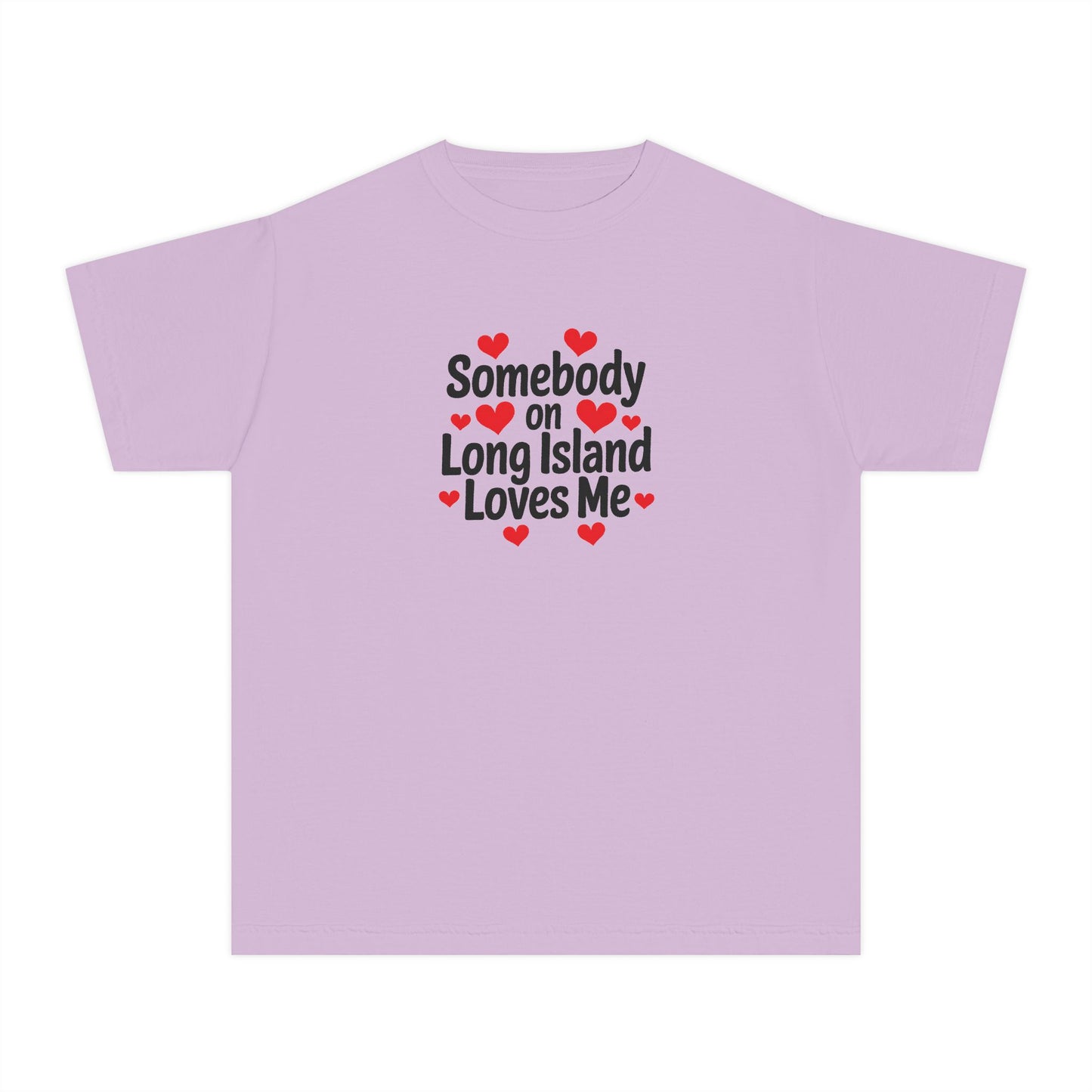 What's Up Long Island? Youth Midweight Tee - 'Somebody on Long Island Loves Me'