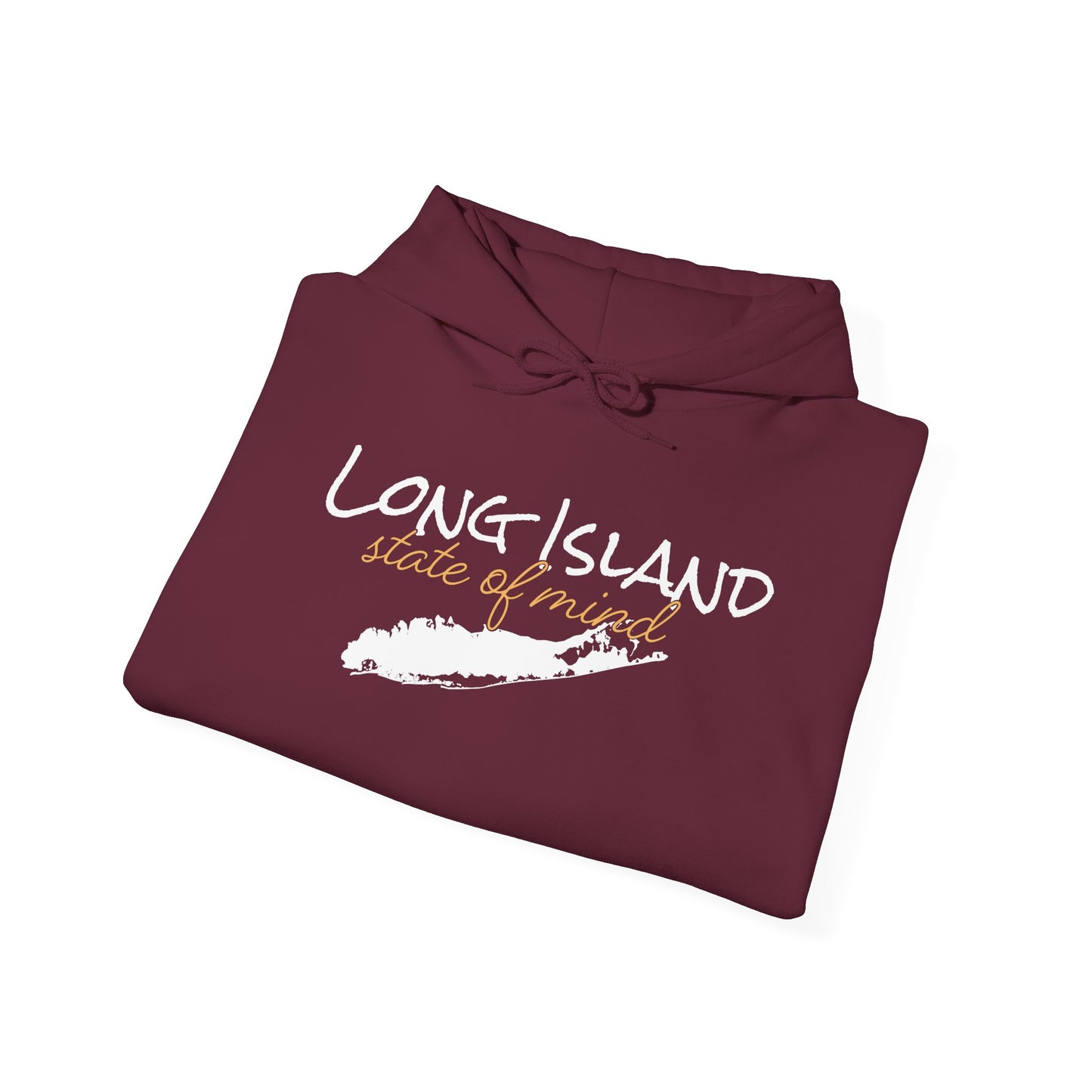 Long Island 'State of Mind' Hoodie — Coastal Island Unisex Graphic Pullover