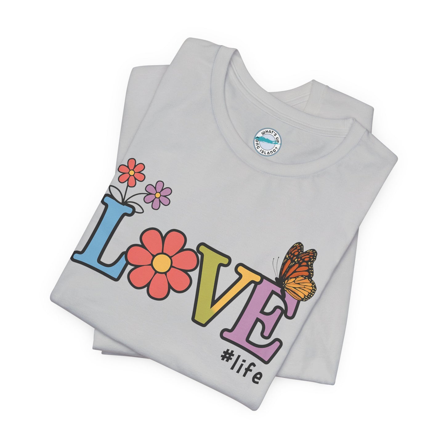 Colorful Love Life Unisex Jersey Tee