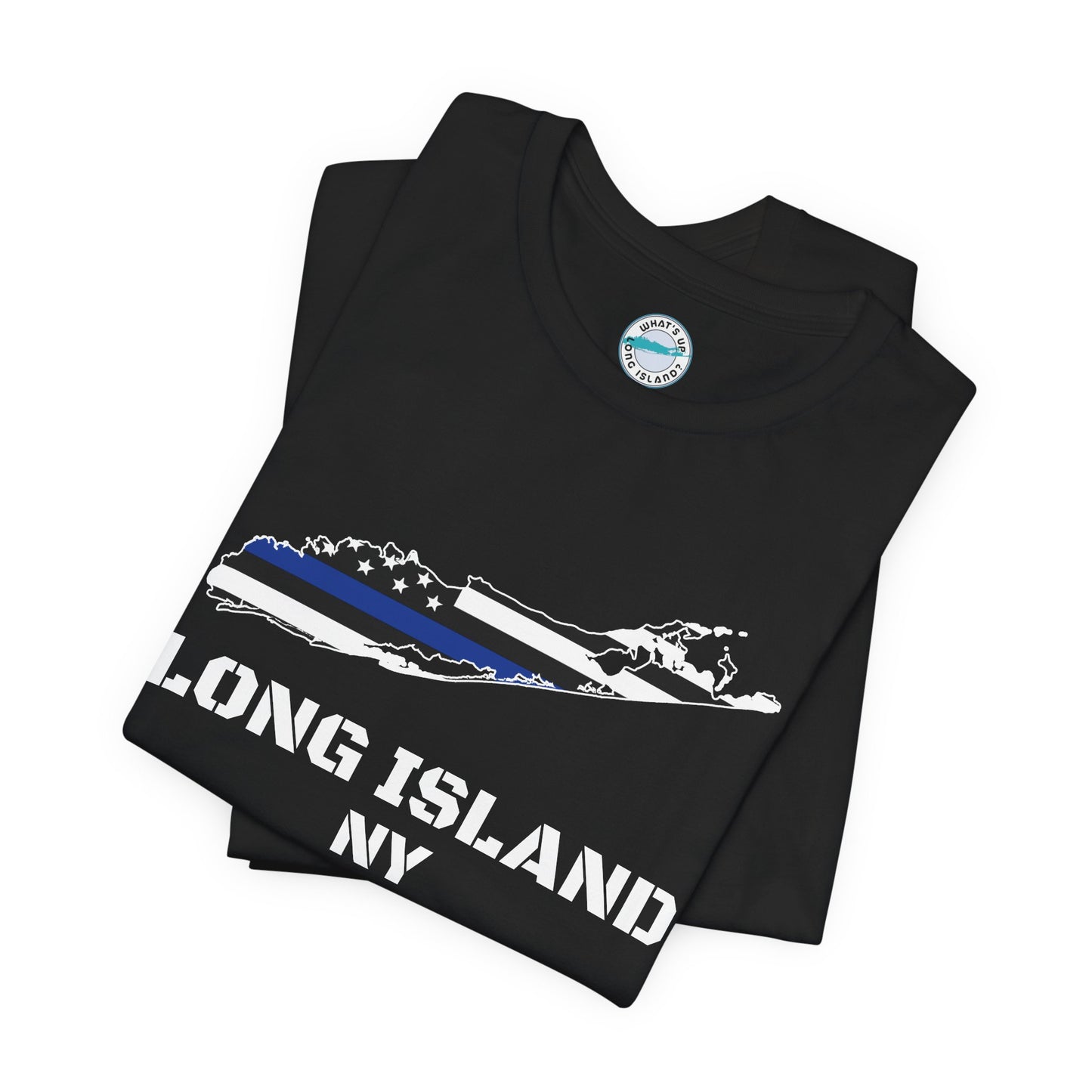 Blue Line Tee: Support Our Long Island Heroes, Unisex Short Sleeve T-Shirt, Law Enforcement Apparel, Police Support Shirt, Patriotic Gift, Casual Wear