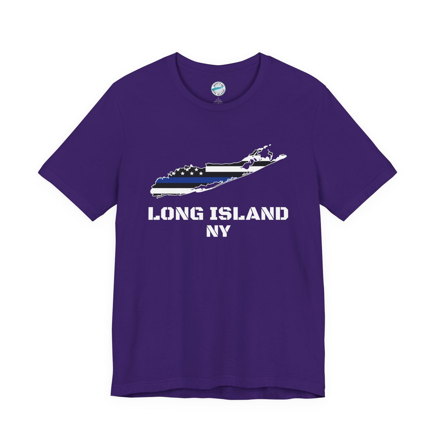 Blue Line Tee: Support Our Long Island Heroes, Unisex Short Sleeve T-Shirt, Law Enforcement Apparel, Police Support Shirt, Patriotic Gift, Casual Wear