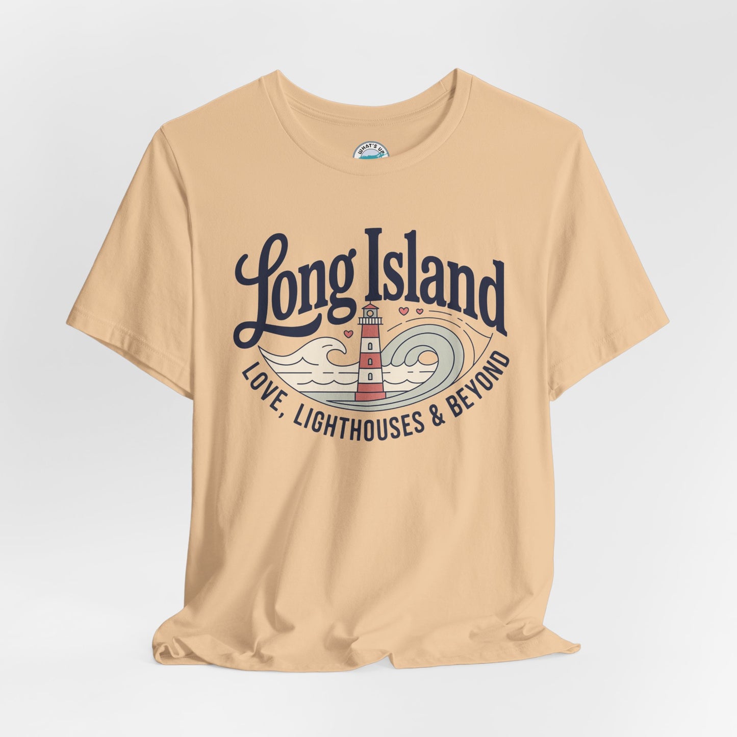 Long Island Lighthouse Unisex Tee — "Long Island: Love, Lighthouses & Beyond"