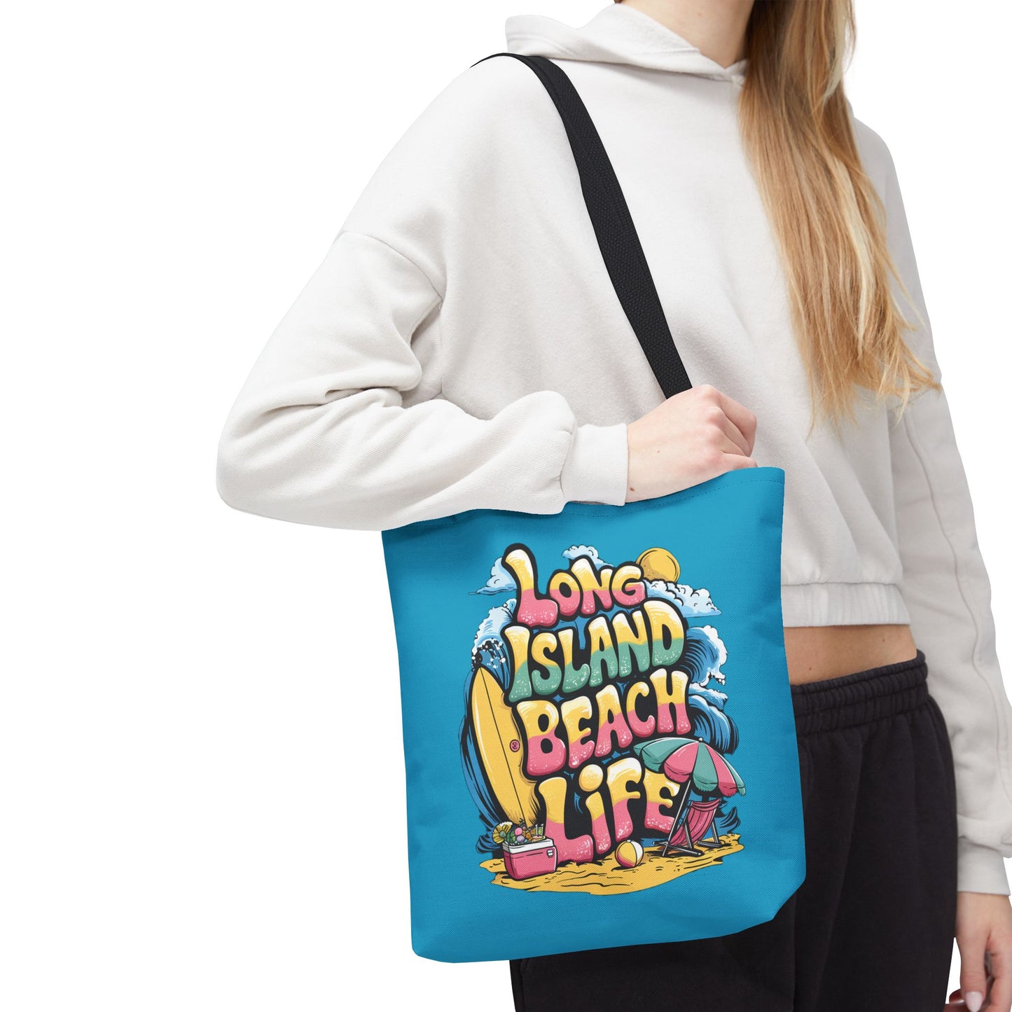 What's Up Long Island? Beach Life Tote Bag - Fun and Functional Beach Accessory - Birthday, holiday gift or just for yourself