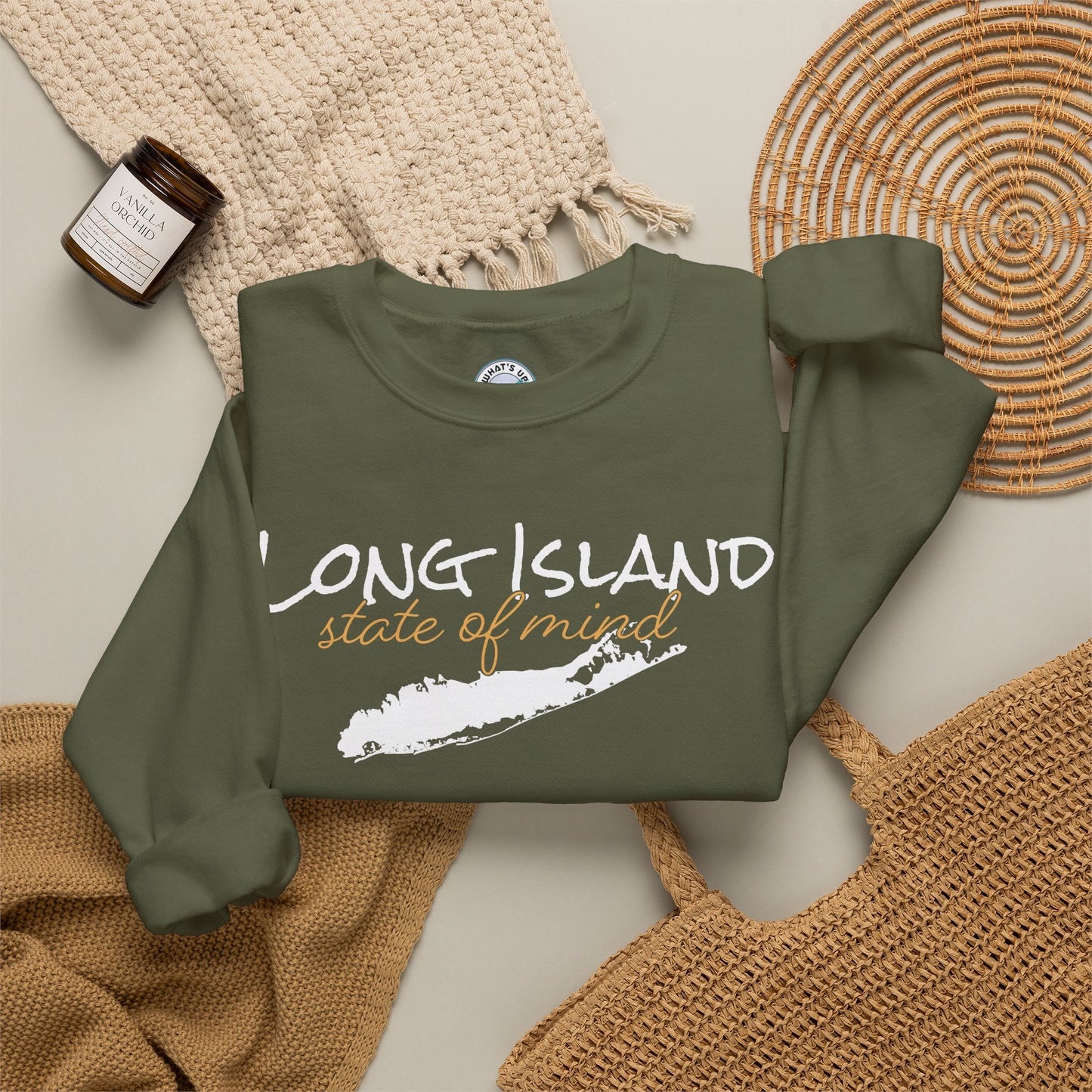 Long Island State of Mind Unisex Sweatshirt — Cozy Crewneck for Locals & Tourists