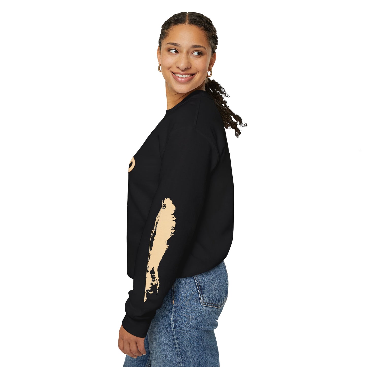 What's Up Long Island? Latkes, Lights & L'Chaim - Menorah Sweatshirt, Cozy Crewneck for Celebrations, Hanukkah Gift, Unisex Sweatshirt, Festive Holiday Apparel, Jewish Pride Wear