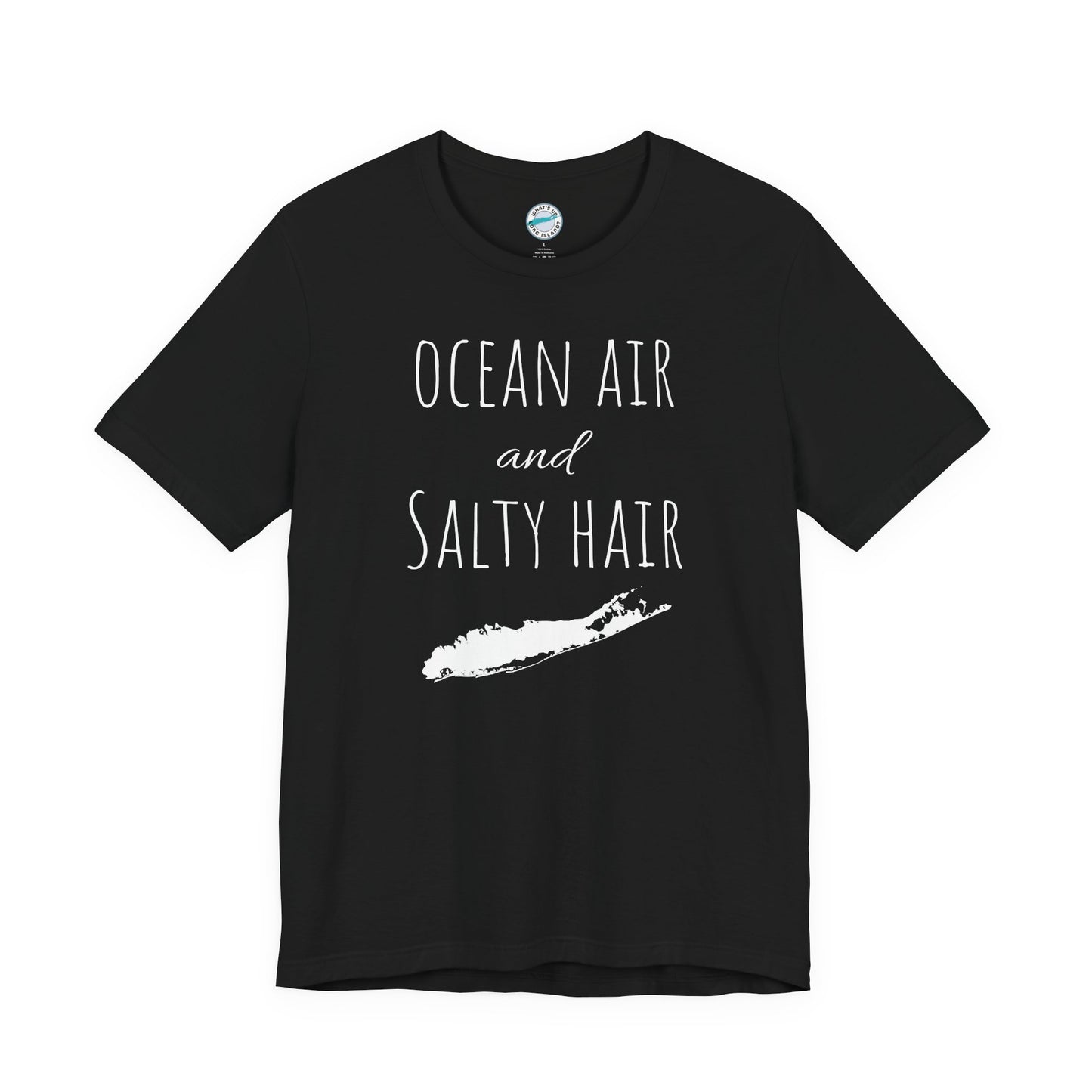 What's Up Long Island? Ocean Air and Salty Hair Tee, Unisex Beach Shirt, Summer Vibes Tee