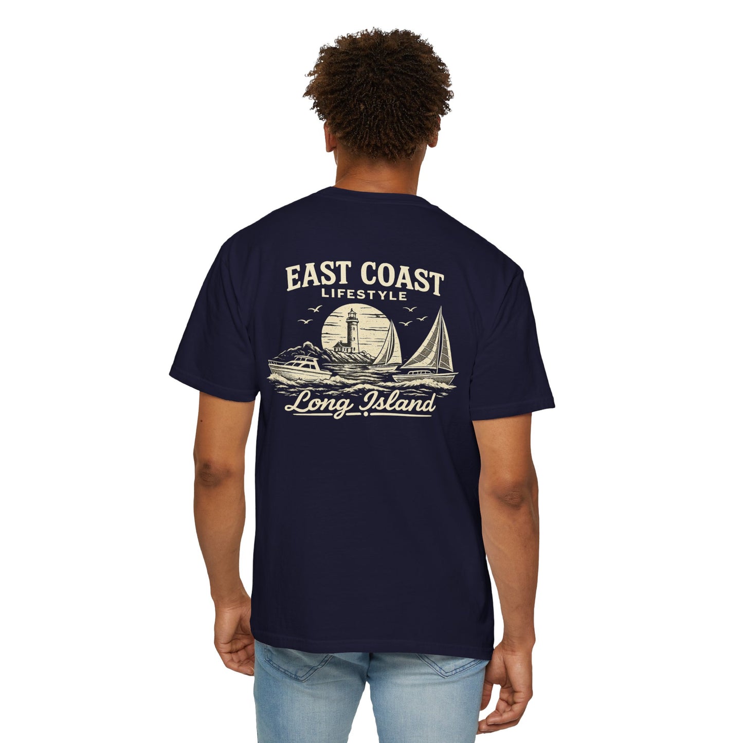 East Coast Lifestyle Long Island T-Shirt — Nautical Sailboat Graphic
