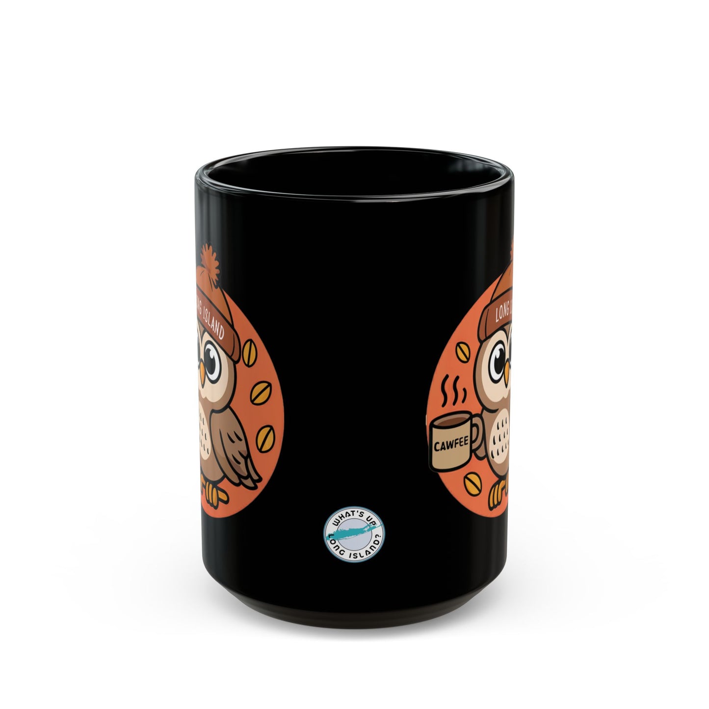 What's Up Long Island? Autumn Cawfee Owl Coffee Mug | Perfect Gift for Fall