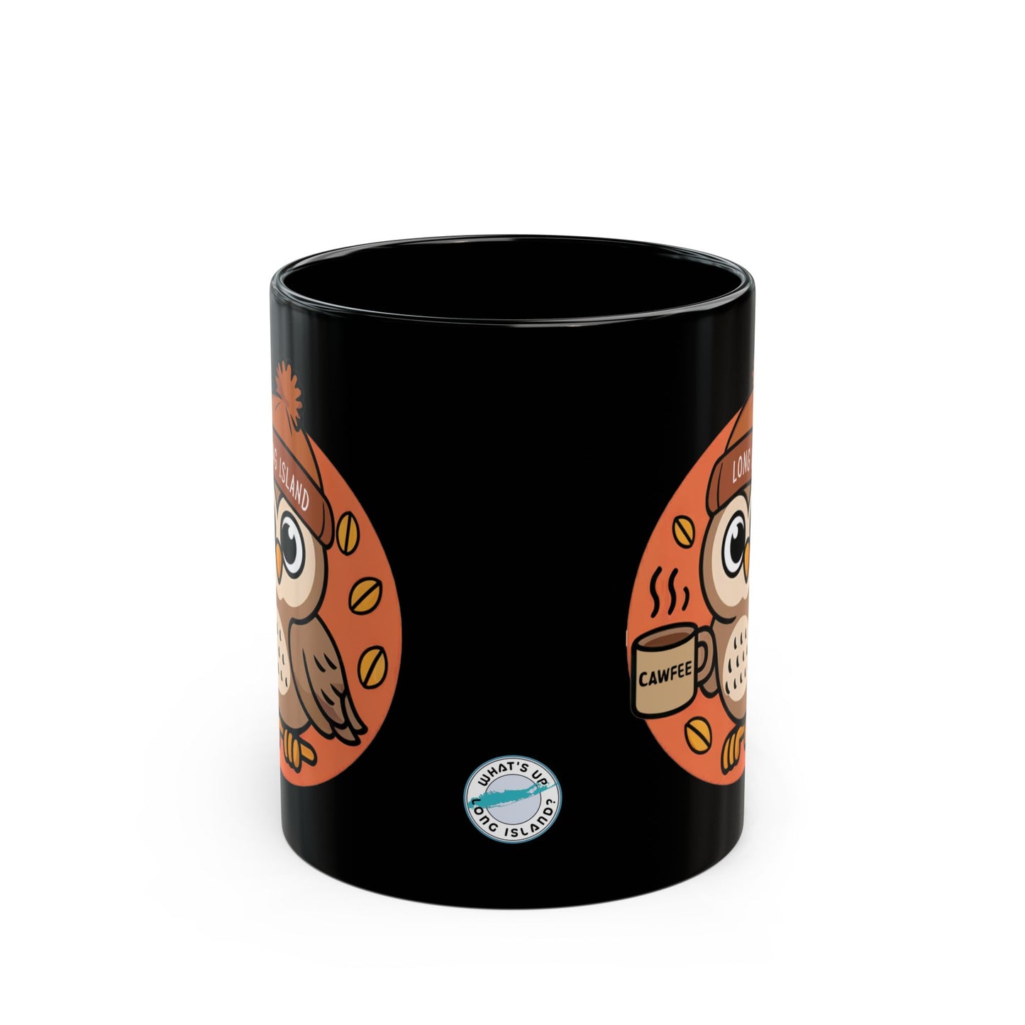What's Up Long Island? Autumn Cawfee Owl Coffee Mug | Perfect Gift for Fall