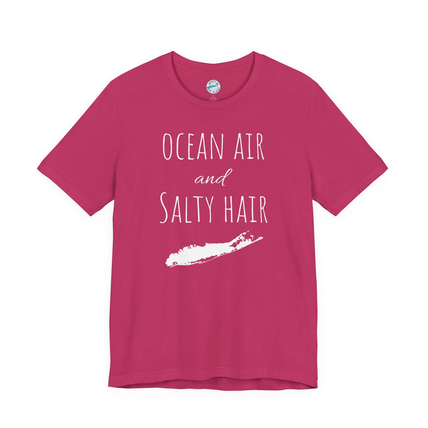 What's Up Long Island? Ocean Air and Salty Hair Tee, Unisex Beach Shirt, Summer Vibes Tee