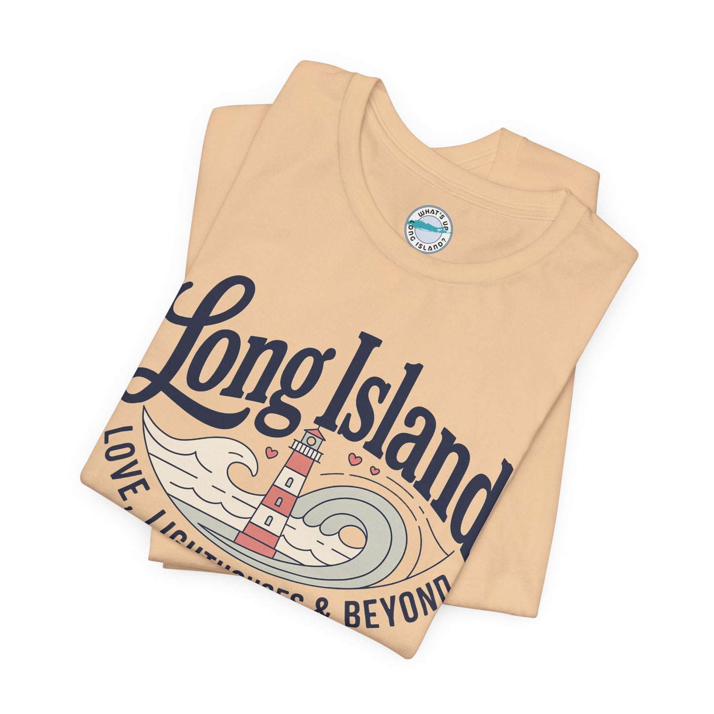Long Island Lighthouse Unisex Tee — "Long Island: Love, Lighthouses & Beyond"