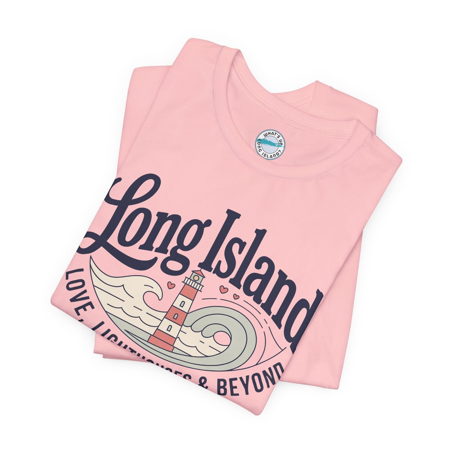 Long Island Lighthouse Unisex Tee — "Long Island: Love, Lighthouses & Beyond"