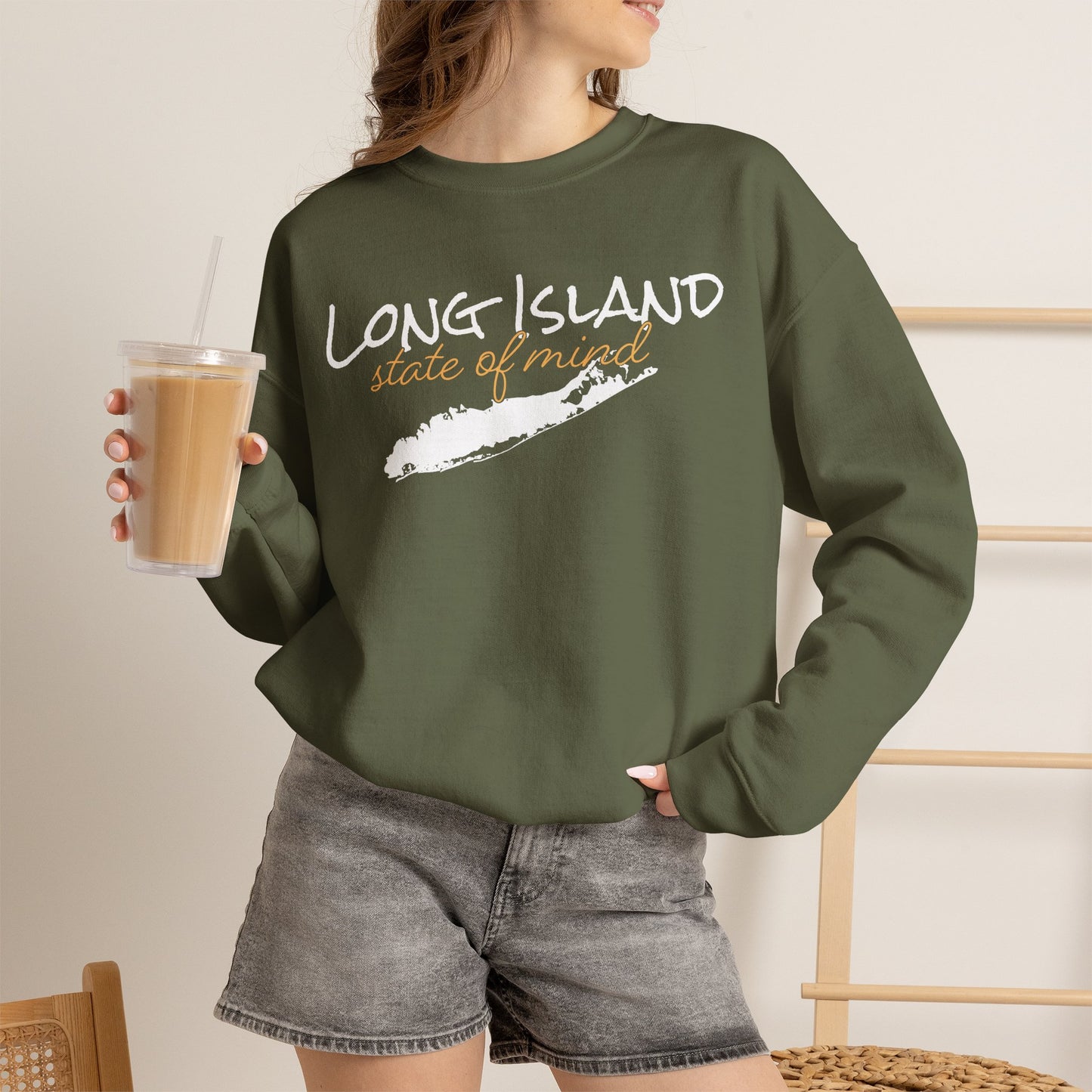 Long Island State of Mind Unisex Sweatshirt — Cozy Crewneck for Locals & Tourists