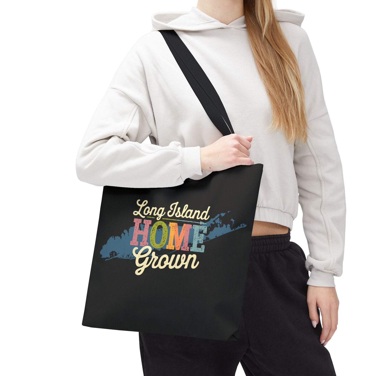 What's Up Long Island?  Home Grown Tote Bag | Eco-Friendly Carryall for Beach Days and Farmers Markets