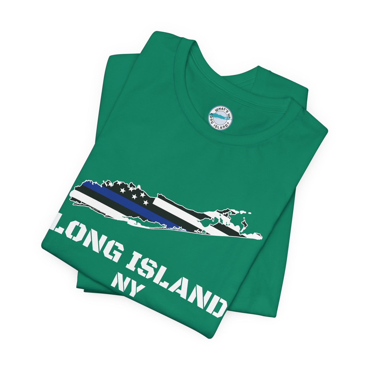Blue Line Tee: Support Our Long Island Heroes, Unisex Short Sleeve T-Shirt, Law Enforcement Apparel, Police Support Shirt, Patriotic Gift, Casual Wear