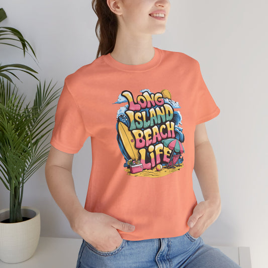 Long Island Beach Life Unisex Tee - Relaxed Summer Vibes