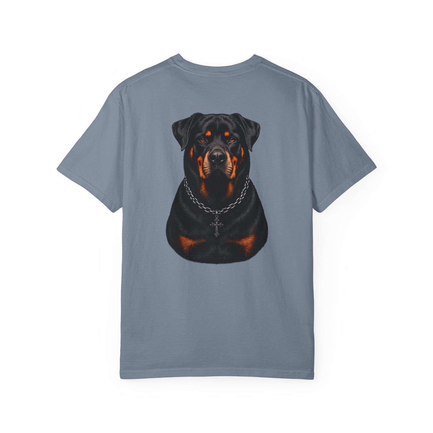 Rottweiler Cross T-Shirt — Gothic Dog Portrait Tee