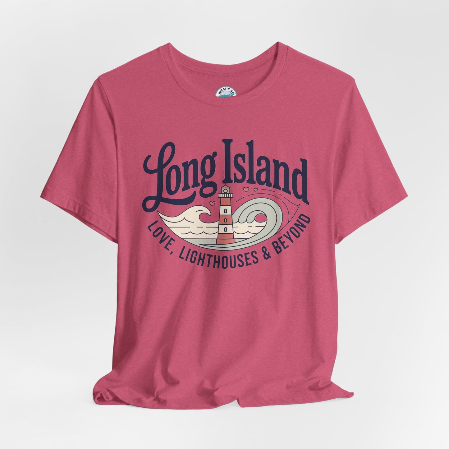 Long Island Lighthouse Unisex Tee — "Long Island: Love, Lighthouses & Beyond"