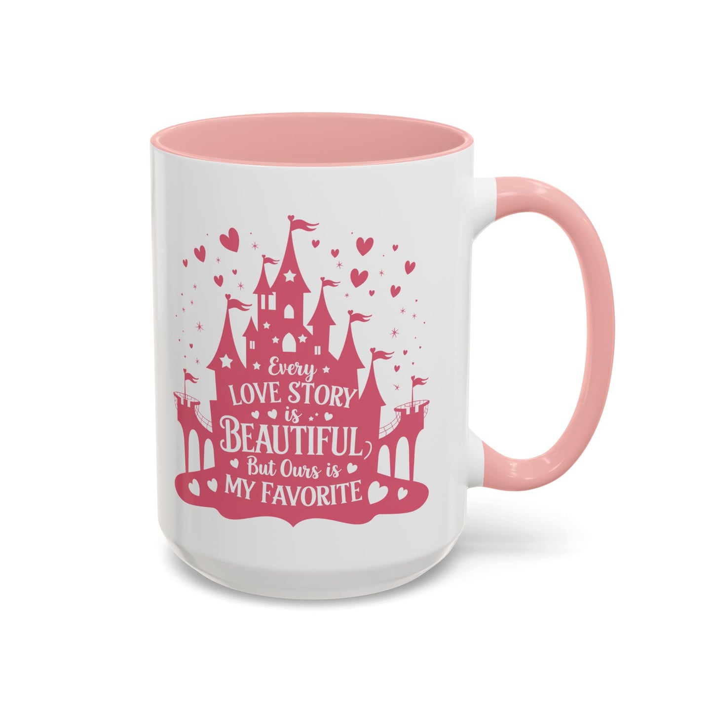 Every Love Story is Beautiful, But Ours is My Favorite - 11oz & 15oz two-tone mug - Valentine's Day, anniversaries, weddings