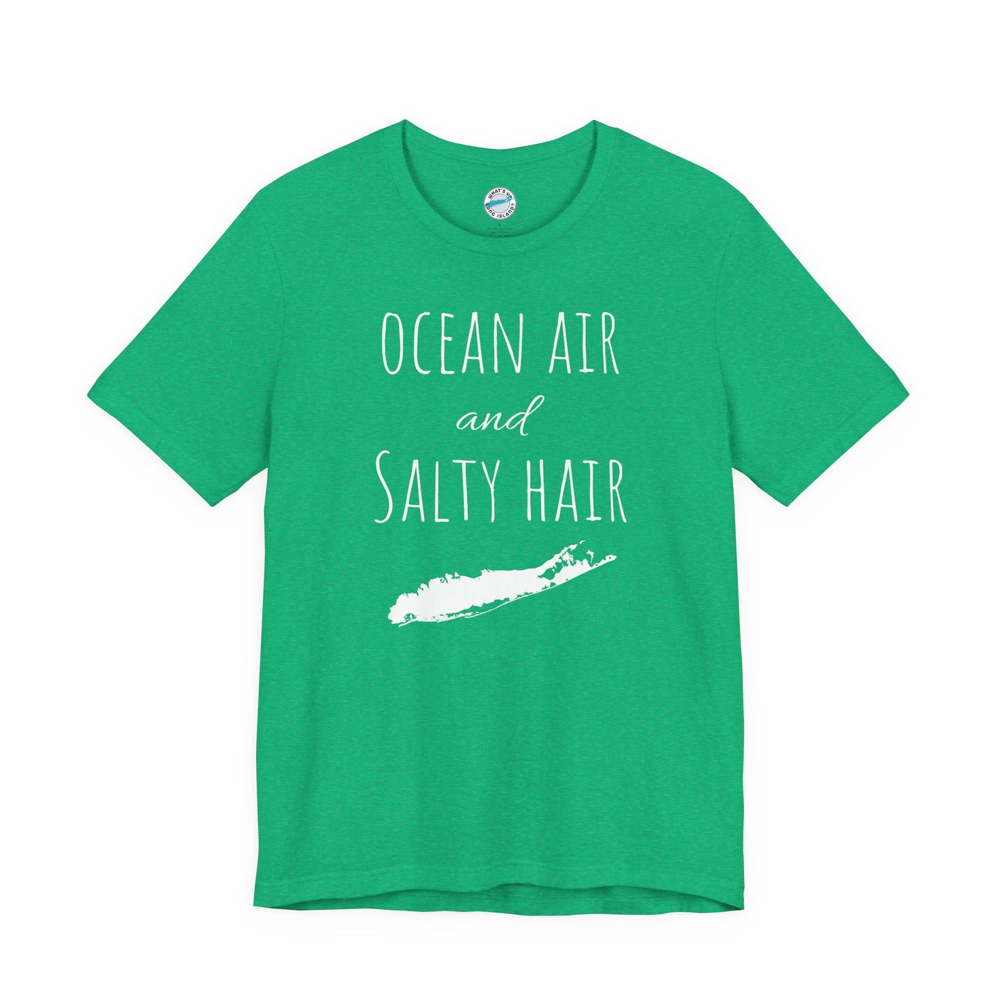 What's Up Long Island? Ocean Air and Salty Hair Tee, Unisex Beach Shirt, Summer Vibes Tee