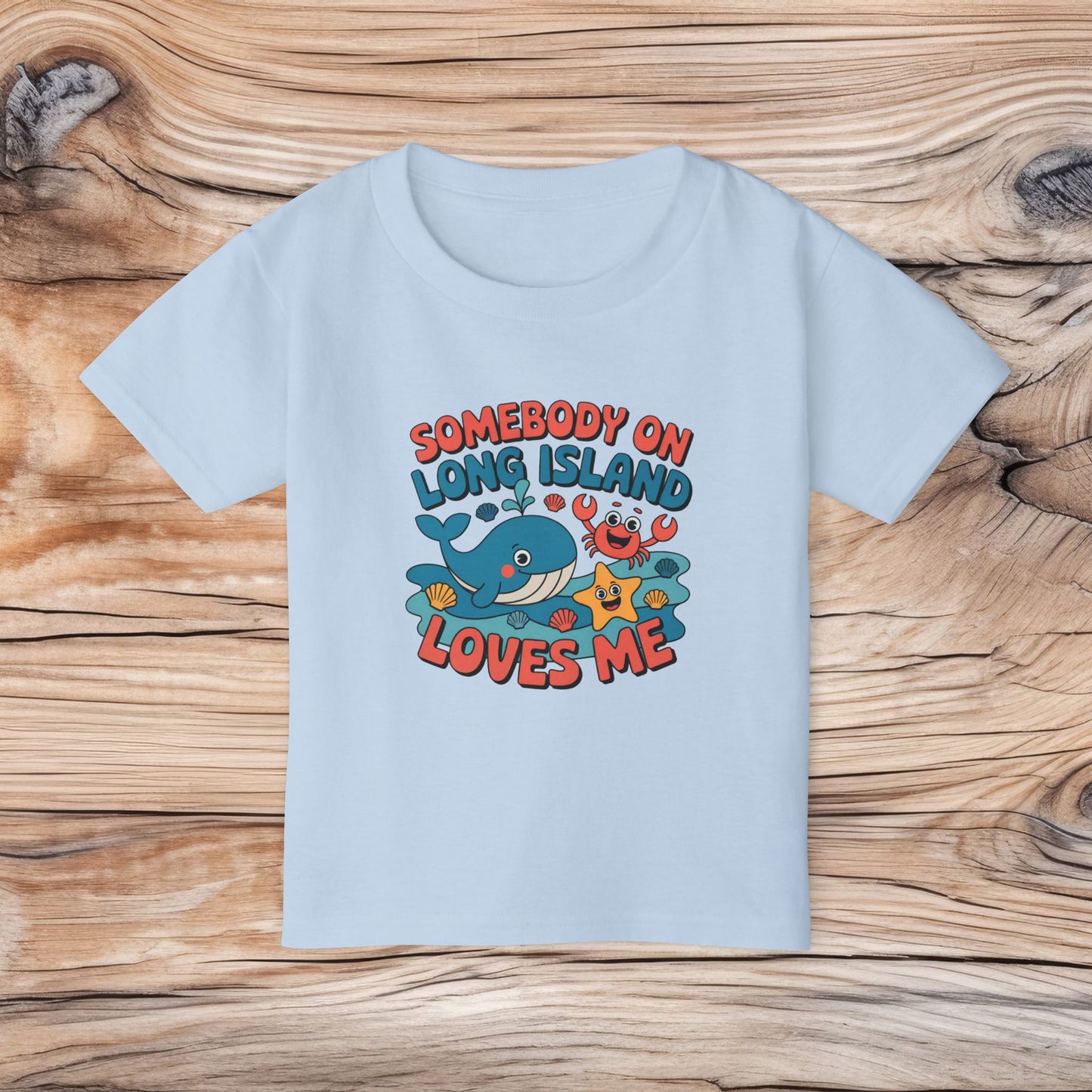 What's Up Long Island? Somebody Loves Me on Long Island - Toddler T-shirt, Cute Kids Shirt, Child's Birthday Gift, Summer Apparel, Family Vacation Clothing