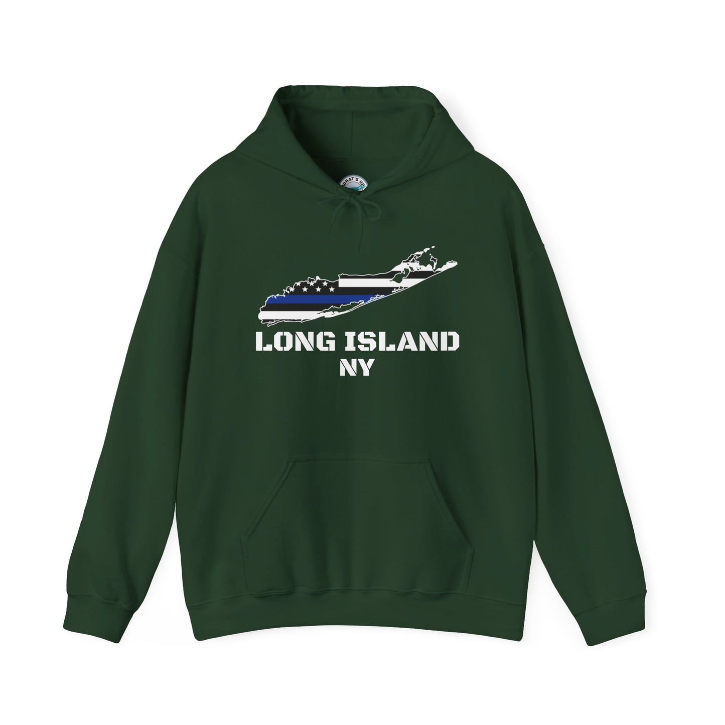 What's Up Long Island? NY Back the Blue Unisex Heavy Blend™ Hooded Sweatshirt