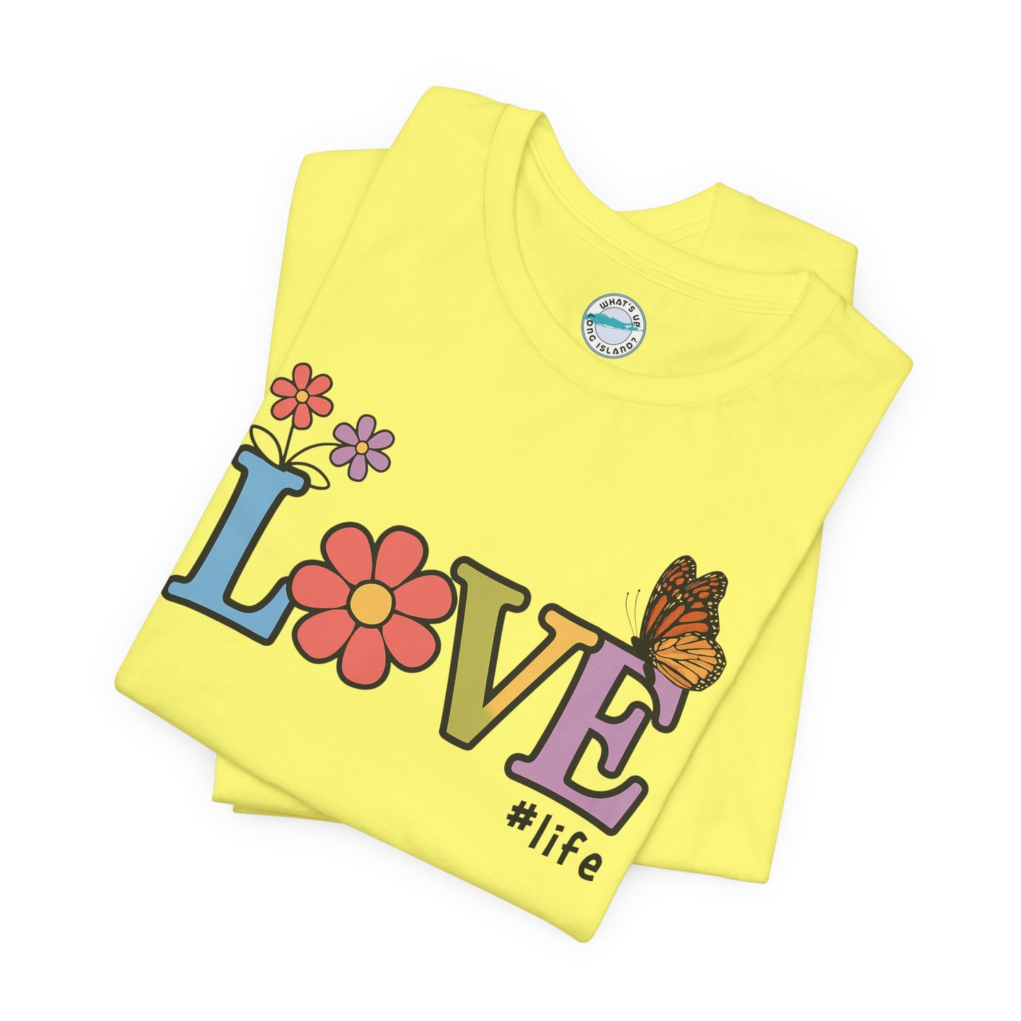 Colorful Love Life Unisex Jersey Tee