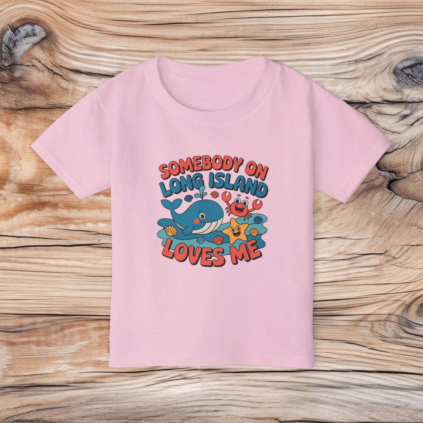 What's Up Long Island? Somebody Loves Me on Long Island - Toddler T-shirt, Cute Kids Shirt, Child's Birthday Gift, Summer Apparel, Family Vacation Clothing
