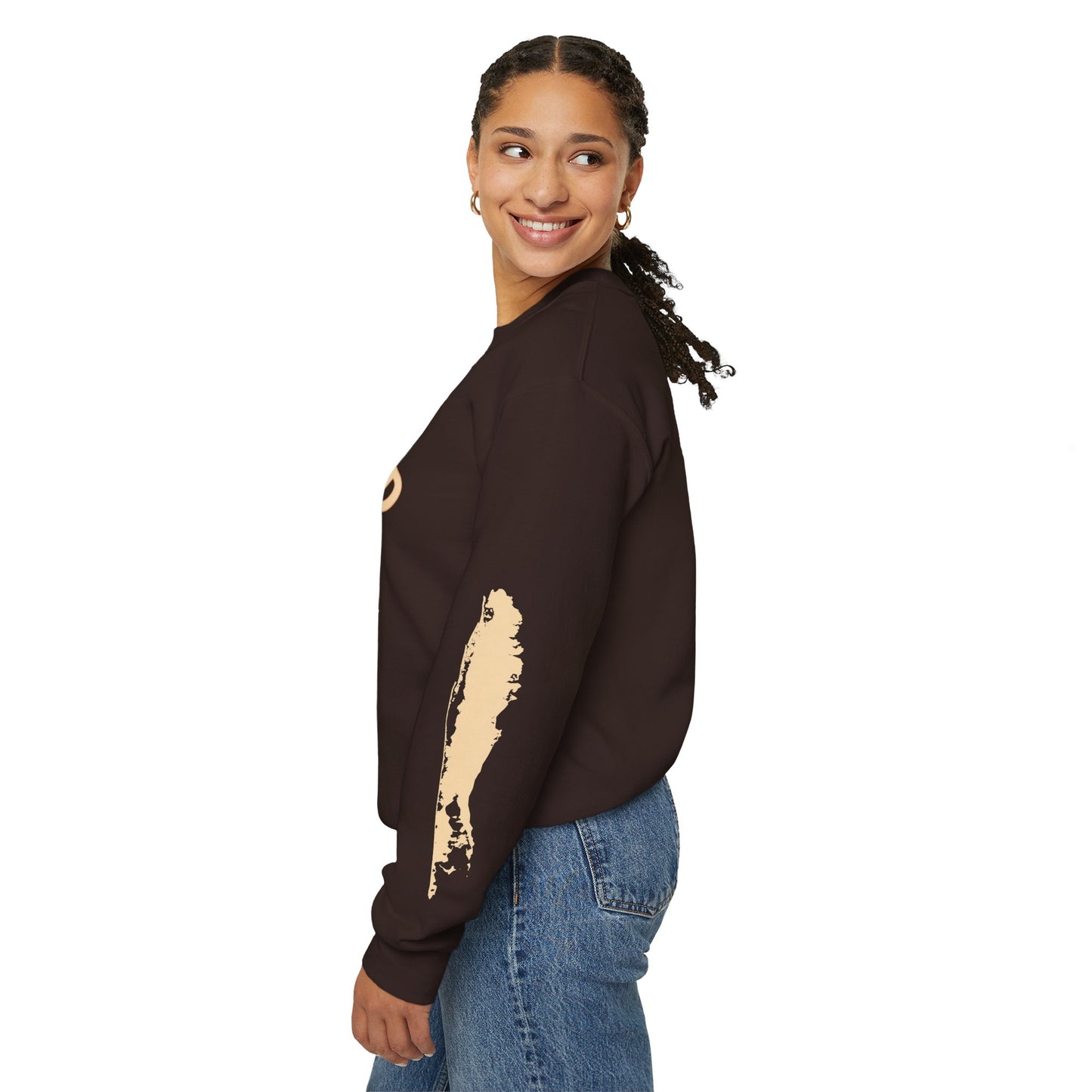 What's Up Long Island? Latkes, Lights & L'Chaim - Menorah Sweatshirt, Cozy Crewneck for Celebrations, Hanukkah Gift, Unisex Sweatshirt, Festive Holiday Apparel, Jewish Pride Wear