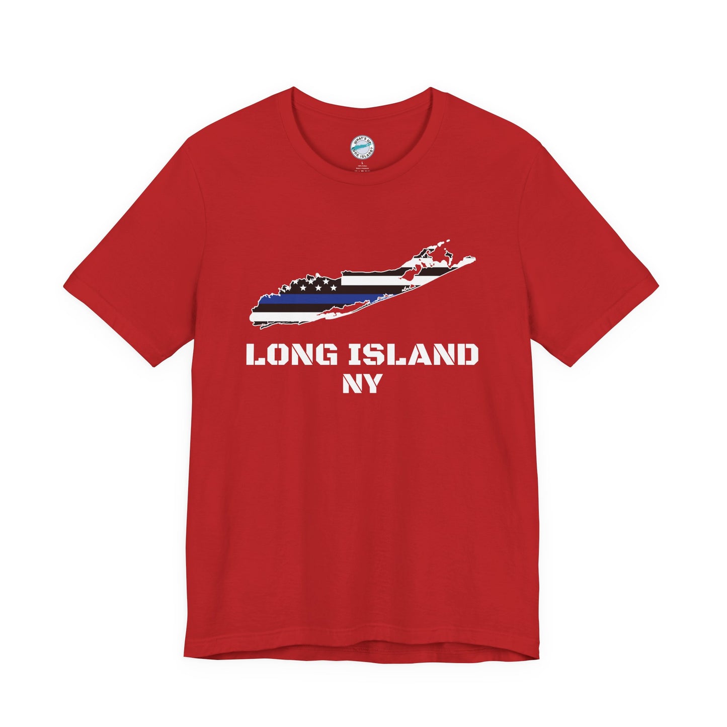 Blue Line Tee: Support Our Long Island Heroes, Unisex Short Sleeve T-Shirt, Law Enforcement Apparel, Police Support Shirt, Patriotic Gift, Casual Wear