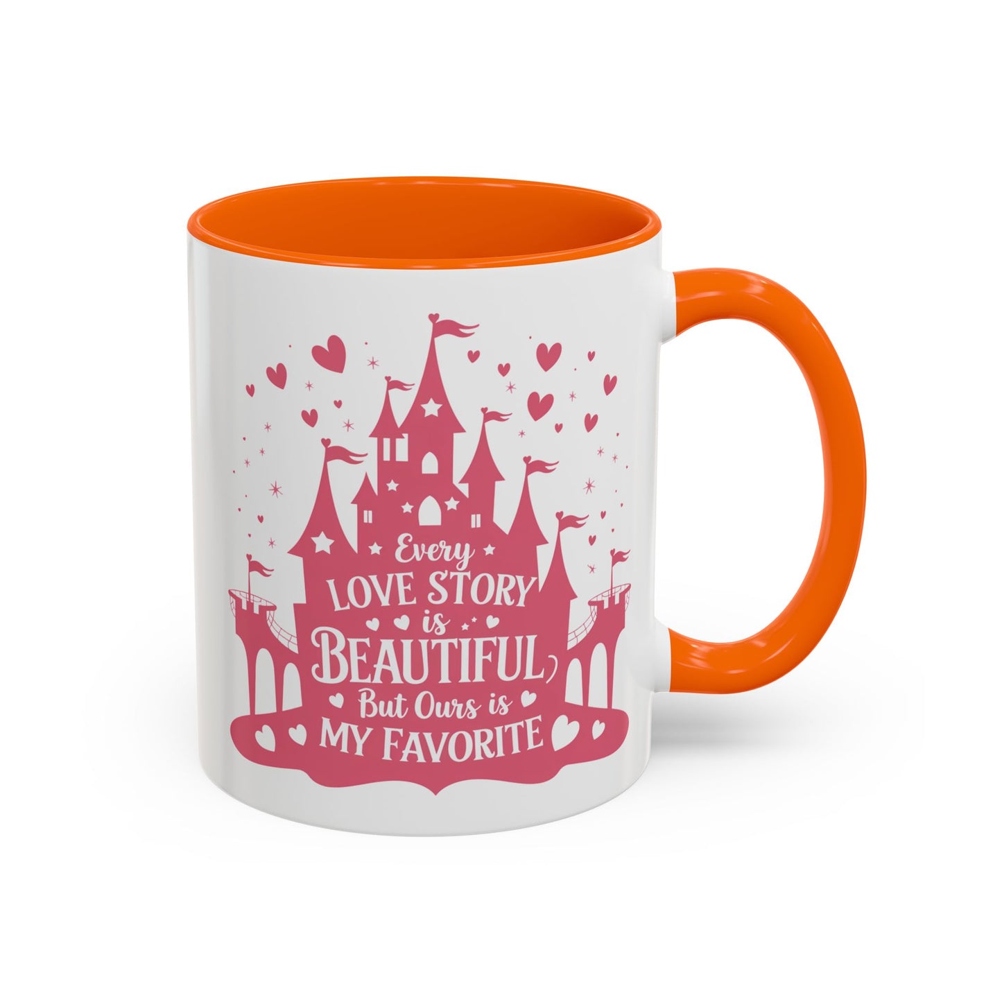Every Love Story is Beautiful, But Ours is My Favorite - 11oz & 15oz two-tone mug - Valentine's Day, anniversaries, weddings