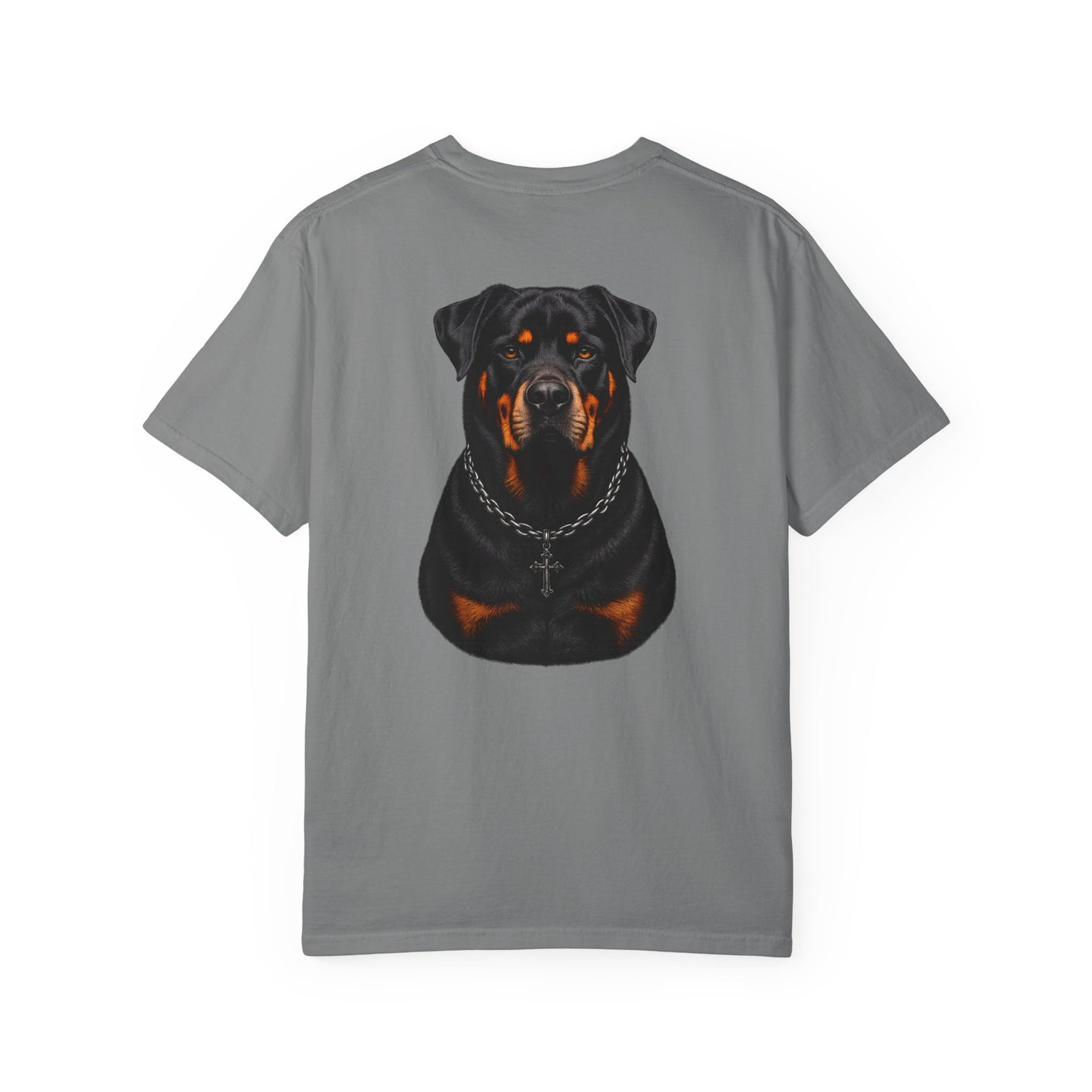 Rottweiler Cross T-Shirt — Gothic Dog Portrait Tee